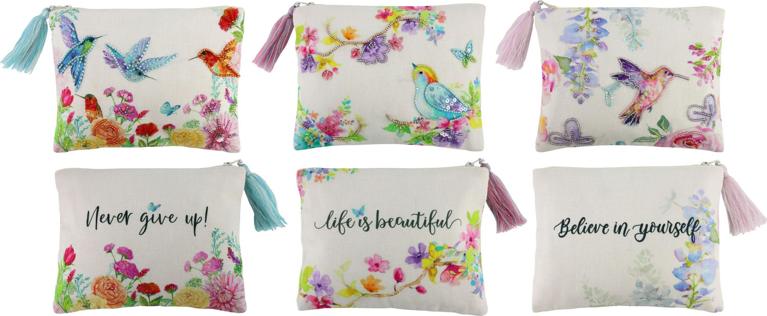 TÄSCHEN Springtime 3er-Set - Multicolor, Textil (20/16/1cm) - FURNARO