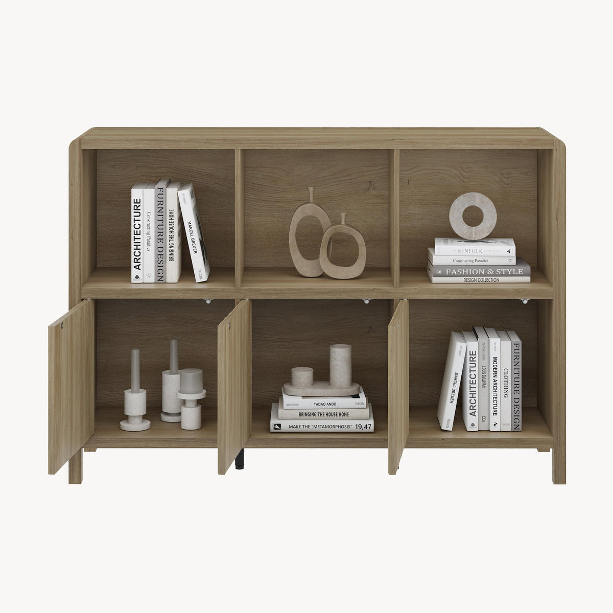 KOMODA Lukkodso - divoký dub, kompozitní dřevo (110/76.5/30cm) - [en.casa]