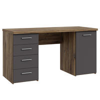 SCHREIBTISCH - Eichefarben, Holzwerkstoff (60/145/76cm) - home24