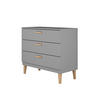 KOMMODE KUBI Grau 100/90/47 - Grau, Holzwerkstoff (100/90/47cm) - RAUMHIRSCH FURNITURE
