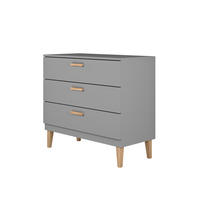 KOMMODE KUBI Grau 100/90/47 - Grau, Holzwerkstoff (100/90/47cm) - RAUMHIRSCH FURNITURE