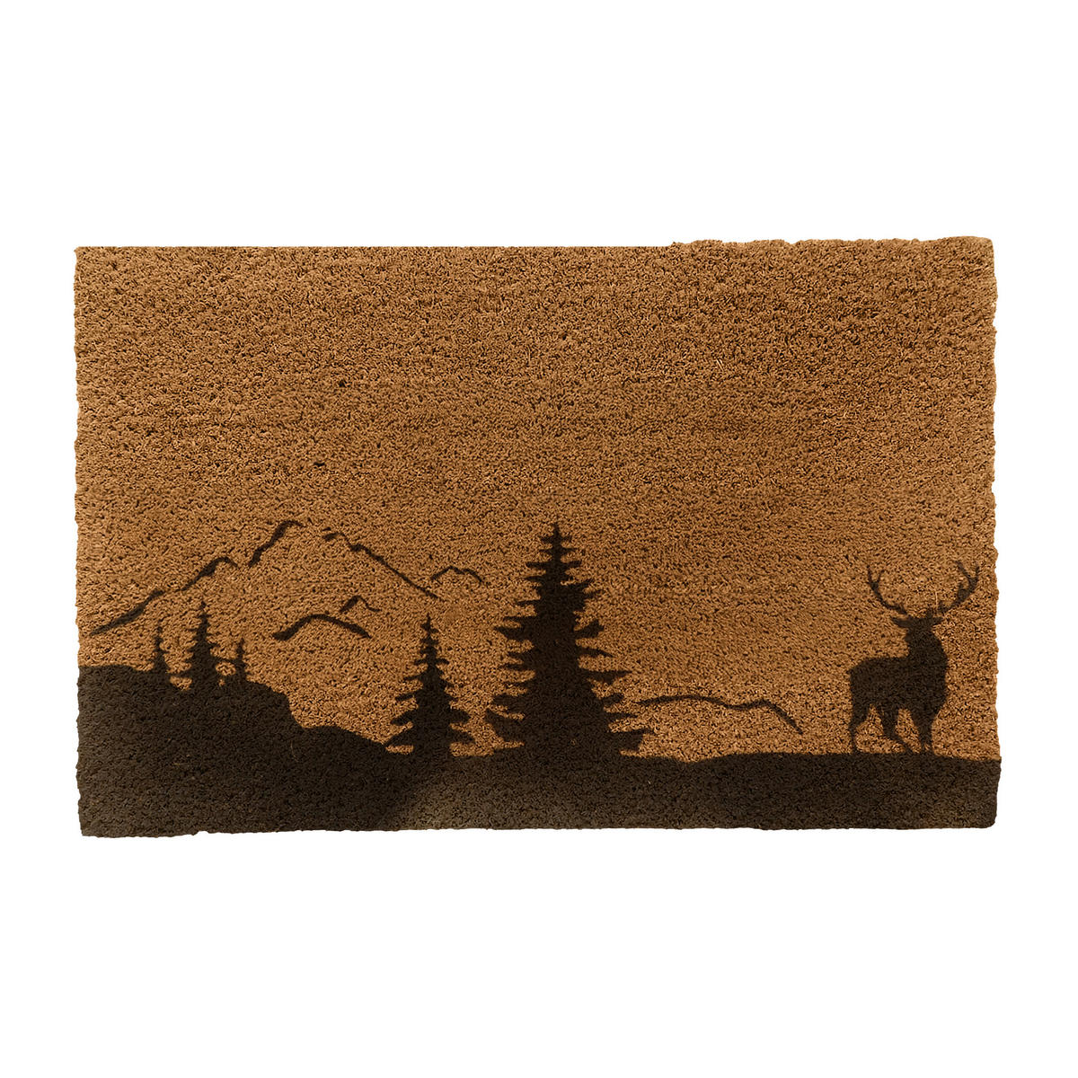 ROHOŽ - svetlohnedá, textil/plast (80/50cm) - Relaxdays