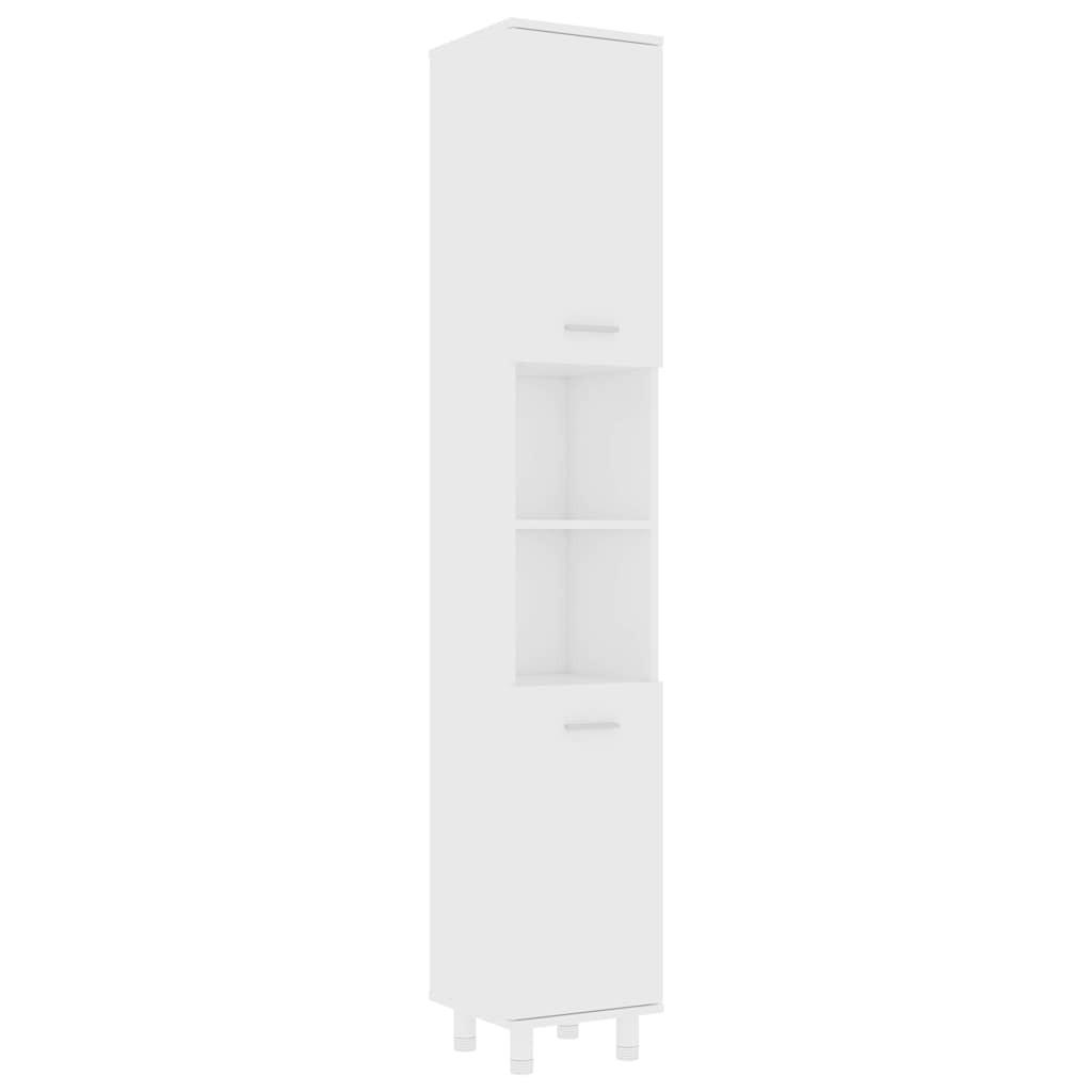 BADEZIMMERSCHRANK Weiss 30/30/179 Cm Holzwerkstoff - Weiß, Holzwerkstoff (30/179/30cm) - vidaXL