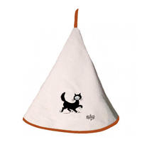 HANDTUCH Dubout Chat balade elfenbein durchmesser 60 cm - Weiß, Textil (60/60cm) - Winkler