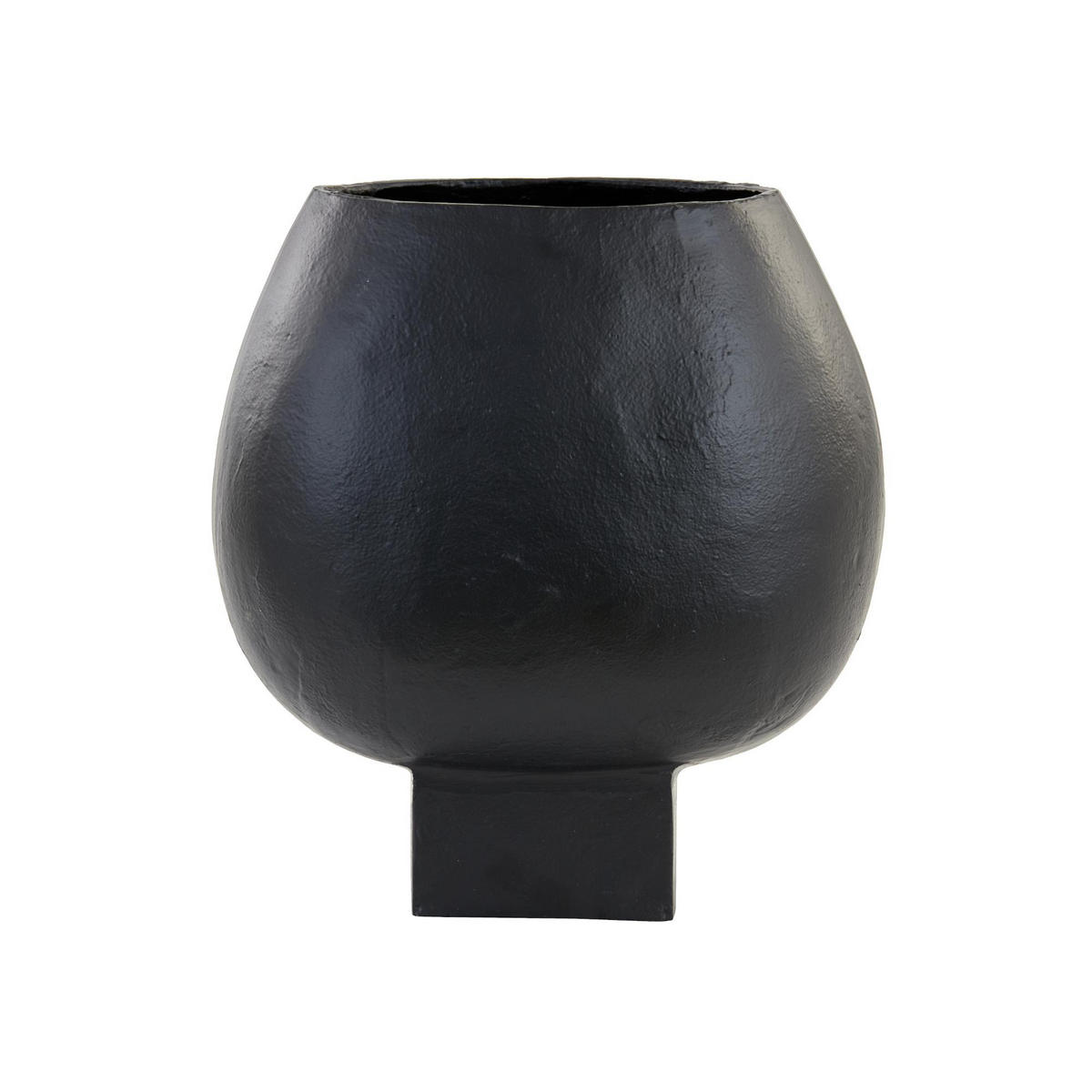 VASE Partida Schwarz 34/21/40 cm - Schwarz, Metall (40cm) - Light & Living