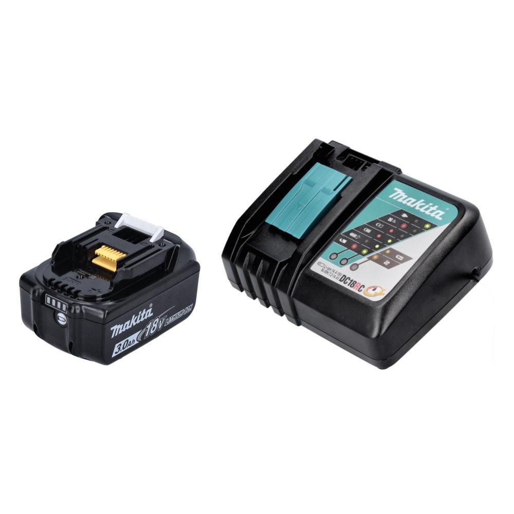 MAKITA Power Source Kit 18 V ( 191A24-4 ) mit 1x BL 1830 B Akku 3,0 Ah + DC 18 RC Ladegerät - Multicolor, Kunststoff (25/75/10cm) - Makita