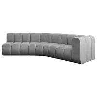ECKSOFA modulares Sofa Karex-L1 - 308x194x70 cm Grau - Hellgrau, Holzwerkstoff/Textil (308/194cm) - ALTDECOR
