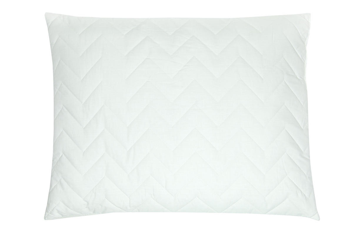 KISSEN, 70x90 cm, 50% Polyester, 50% Baumwolle, Weiß - Weiß, Textil (70/90cm) - Zollner