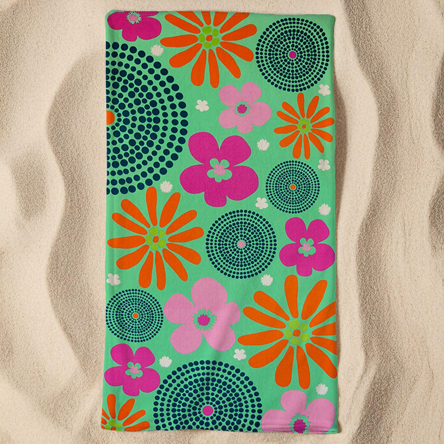 STRANDTUCH Mikrofaser Grün 90x170 220g/m² - Piodao - Grün, Textil (90/170cm) - LE COMPTOIR DE LA PLAGE