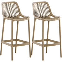 BARHOCKER 2er Set Kunststoff Schlamm - Schlammfarben, Kunststoff (45/105/53cm) - CLP