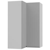 ECKHÄNGESCHRANK Avellino W14/60 Weiß / Dust Grey Acryl Matt 60 / 60 / 96cm - Weiß/Grau, Holz/Holzwerkstoff (60/96/60cm) - Feldmann-Wohnen