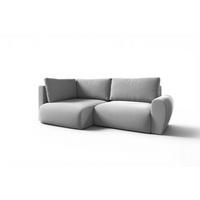 ECKSOFA Galan Mini Mit Schlaffunktion - Hellgrau, Holzwerkstoff/Textil (241/153cm) - Fun Möbel