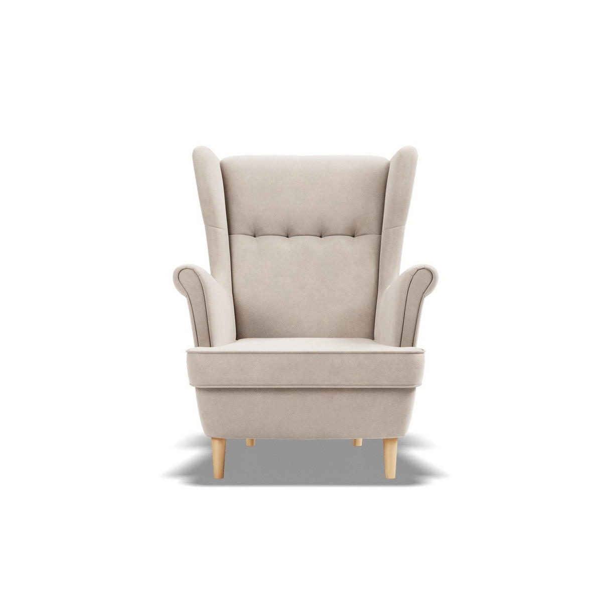 OHRENSESSEL VELO, Beige - Beige, Textil (81/102/95cm)