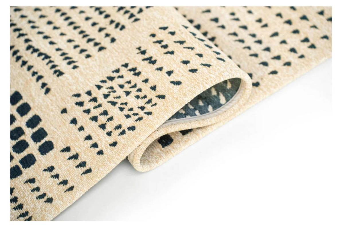 TEPPICH modern Flachgewebe TERRACE Blau 240 x 340 cm - Blau, Textil (240/340cm) - Novatrend