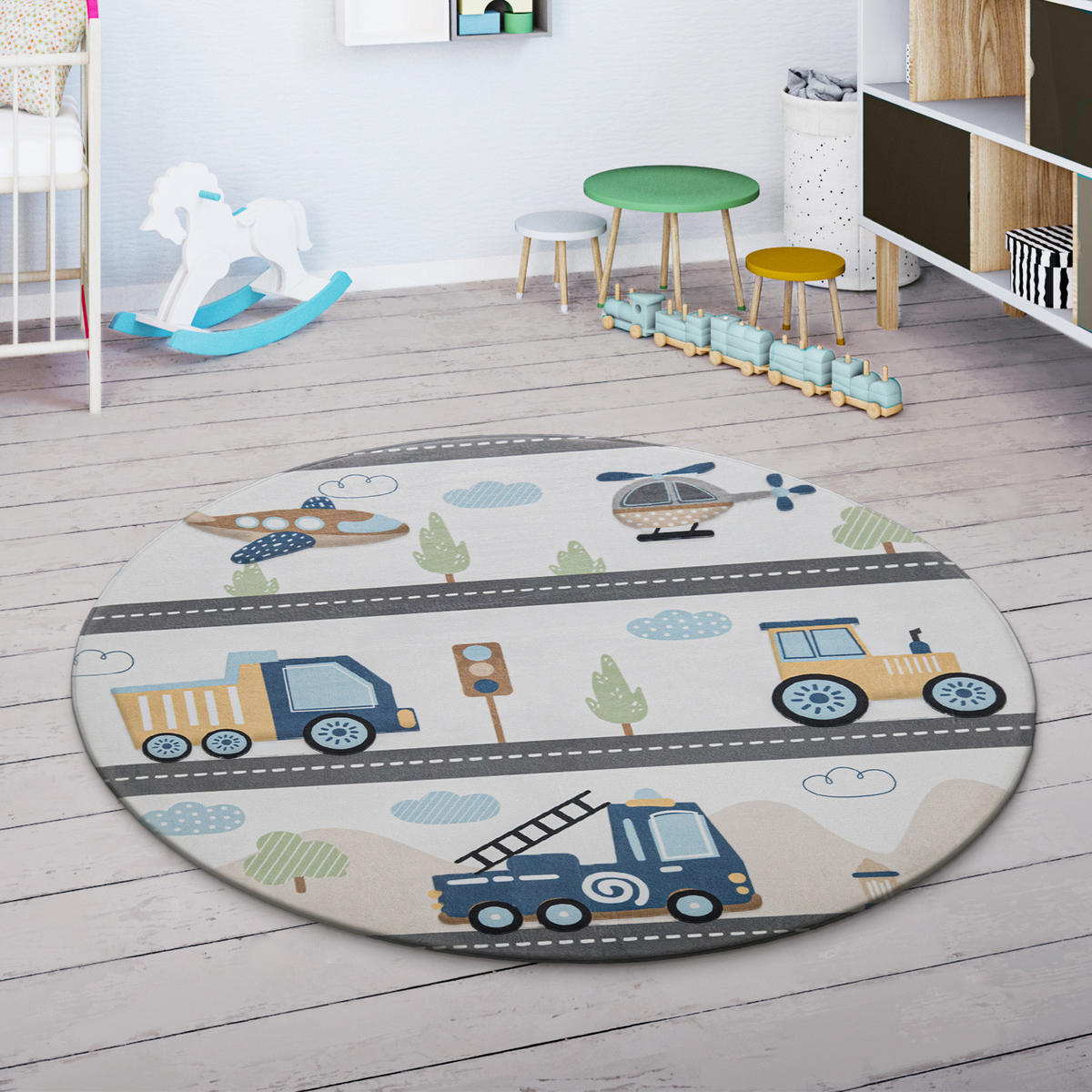 KINDERTEPPICH 80/80 cm Chicos 561 - Multicolor, Textil (80/80cm) - Paco Home
