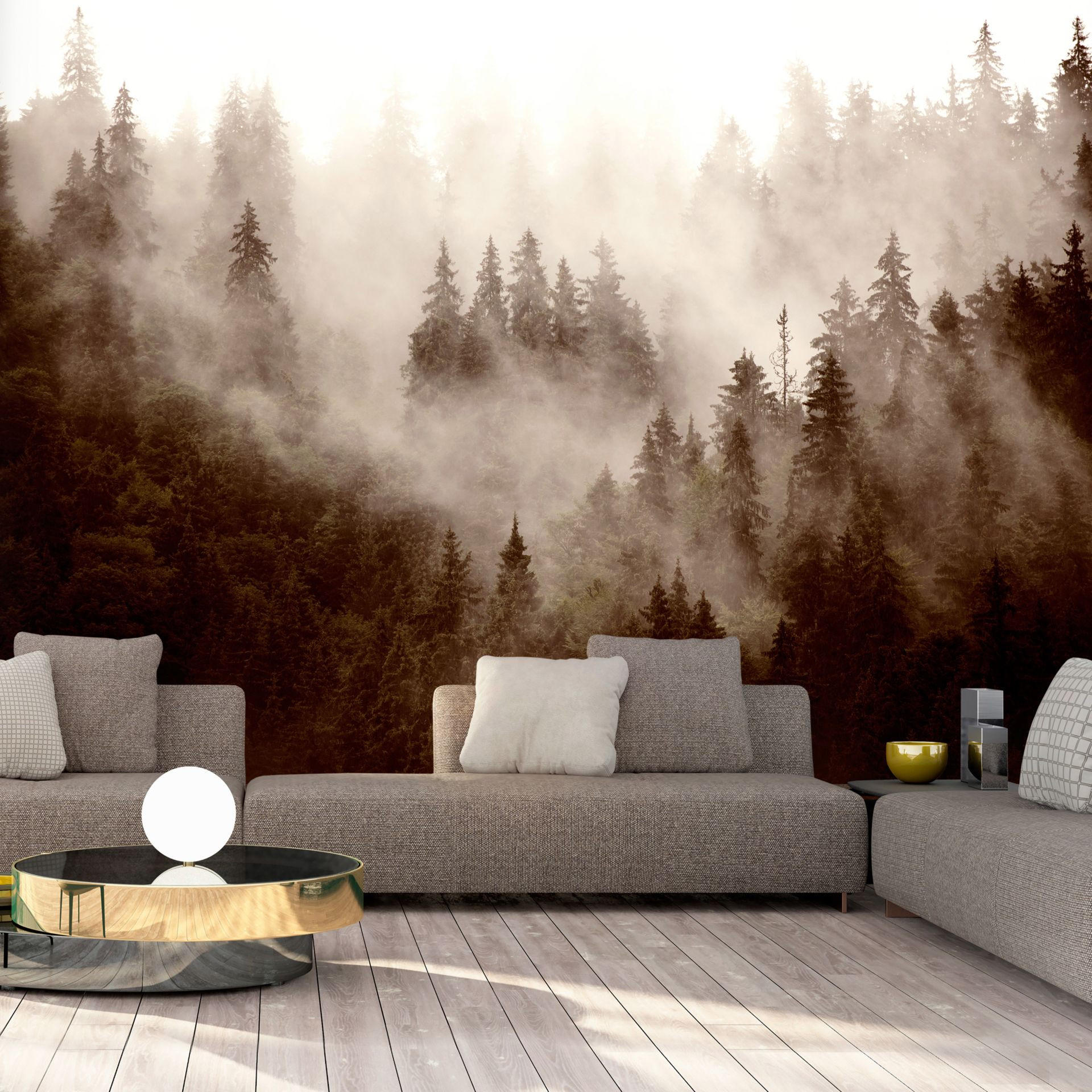 SELBSTKLEBENDE FOTOTAPETE 245/175 cm - Braun, Kunststoff/Textil (245/1cm) - KUNSTLOFT