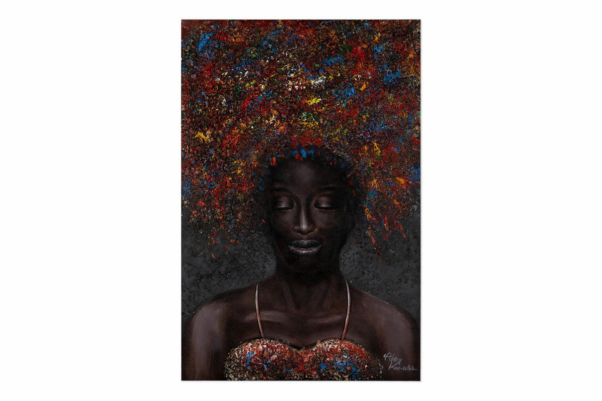 ACRYLBILD HANDGEMALT 60/90 cm - Multicolor, Holz/Textil (1.3/90cm) - KUNSTLOFT