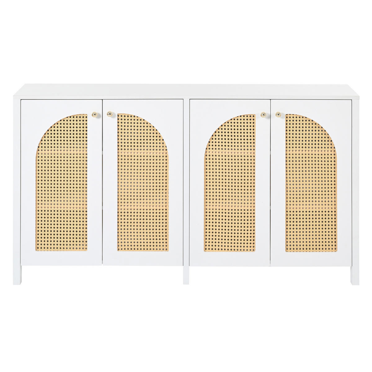 SIDEBOARD Weiß 145/80/40 cm - Weiß, Holzwerkstoff (80/40/145cm) - Urban Meuble