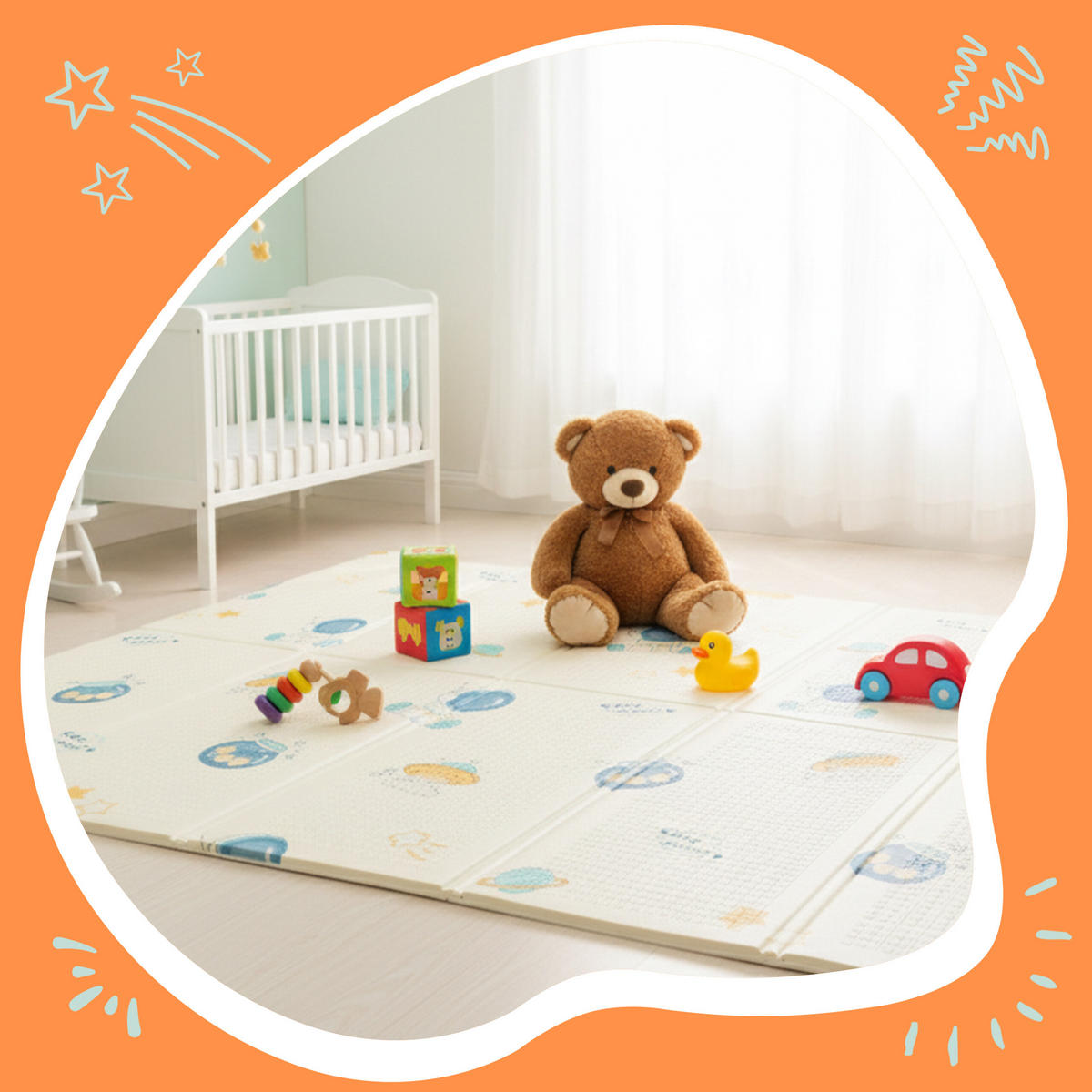 SPIELMATTE - Multicolor, Textil (200/150cm) - Relaxdays