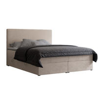 BOXBETT 140x200 cm mit Topper - Creme, Holzwerkstoff/Textil (140/200cm) - Idohome