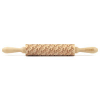 MOTIV-TEIGROLLE Pferde, medium, 37 cm, Buchenholz - Braun, Holz (4.5cm) - Folkroll