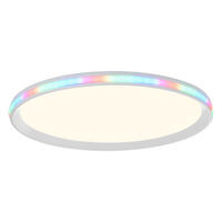 LED DECKENLEUCHTE Weiß Kunststoff - Weiß, Kunststoff (45/45/6cm)