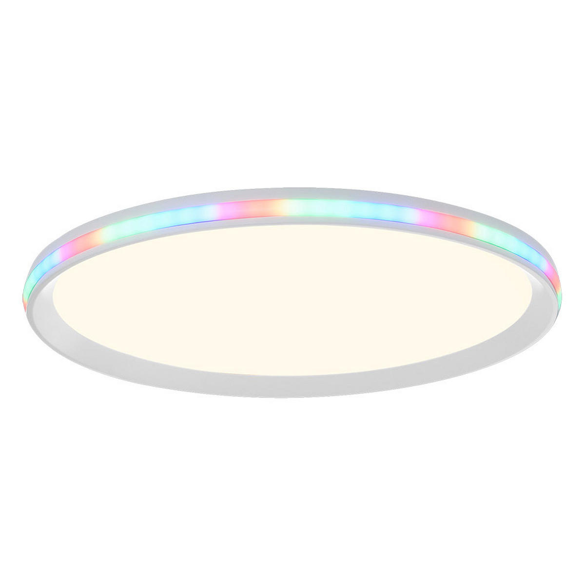 LED DECKENLEUCHTE Weiß Kunststoff - Weiß, Kunststoff (45/45/6cm)