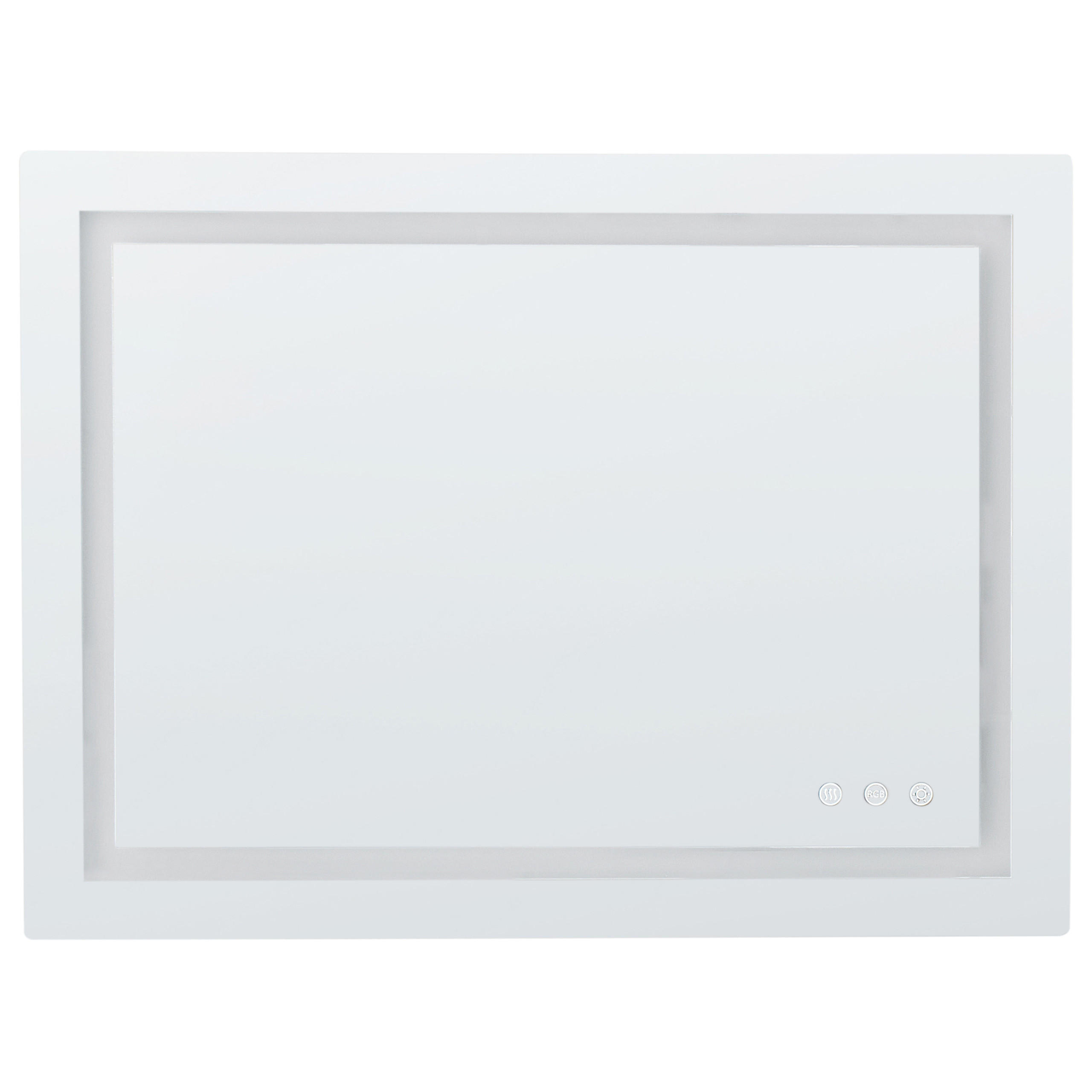 OGLINDĂ DE BAIE CU LED 80/60 cm argintie Prenois