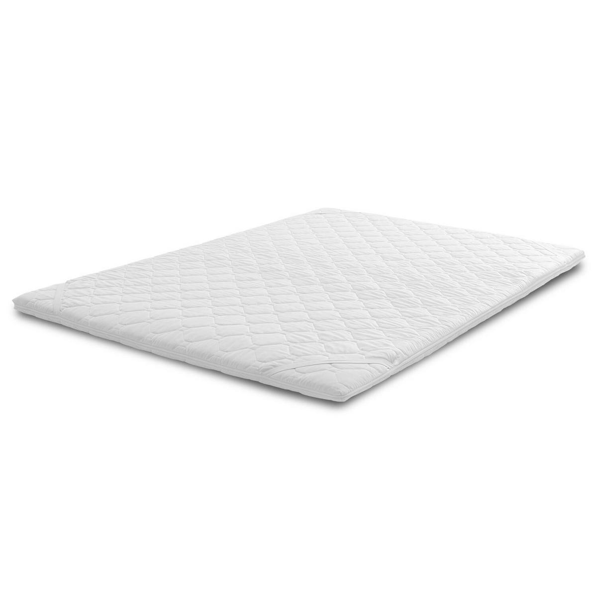 TOPPER Viskoelastik-Topper 180x200 cm - Weiß, Textil (180/200cm) - Matratzen Discount