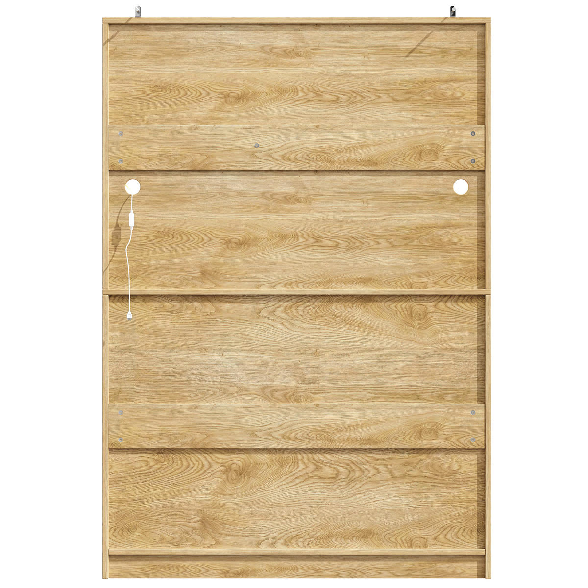 BUFFET LED-Beleuchtung Naturfarben 120/40/180 cm - Naturfarben, Holz (120/180/40cm) - PANGIVO