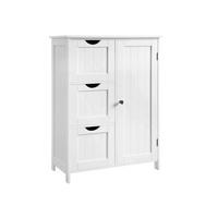 BADEZIMMERSCHRANK SIDEBOARD - Weiß, Holzwerkstoff (30/81/60cm) - Hansiro