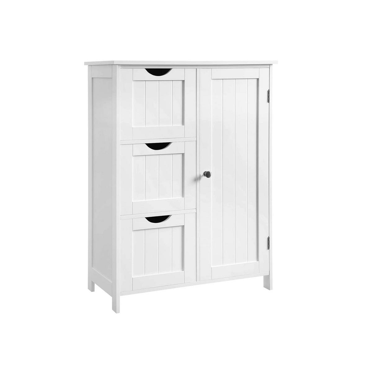 BADEZIMMERSCHRANK SIDEBOARD - Weiß, Holzwerkstoff (30/81/60cm) - Hansiro