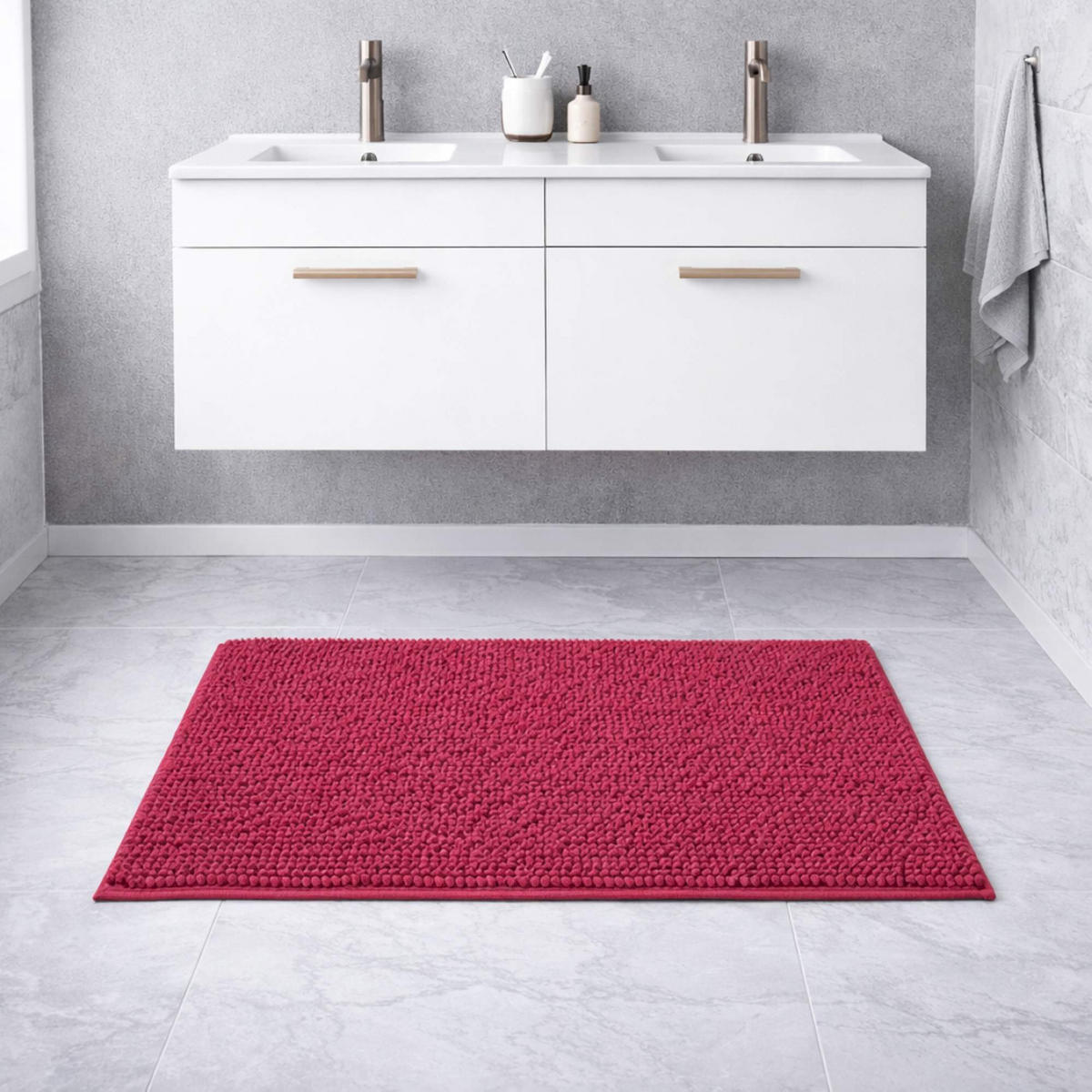 BADEMATTE PARIS - Beere, Textil (50/80cm) - WohnDirect