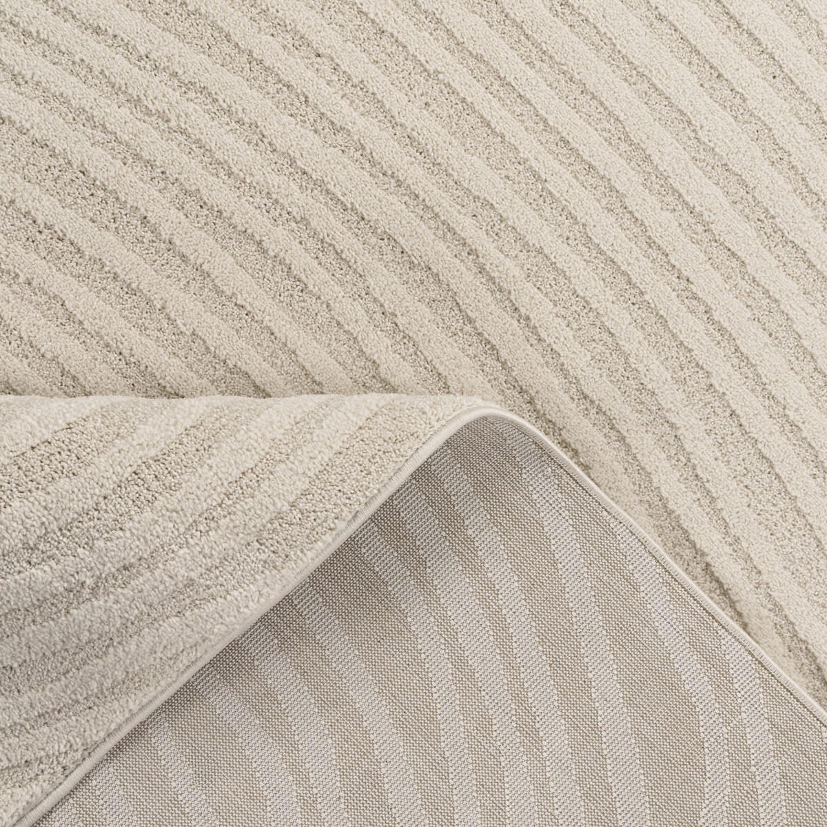 FLACHWEBETEPPICH Boho Creme 80 x 150 cm - Creme, Kunststoff (80/150cm) - TT Home