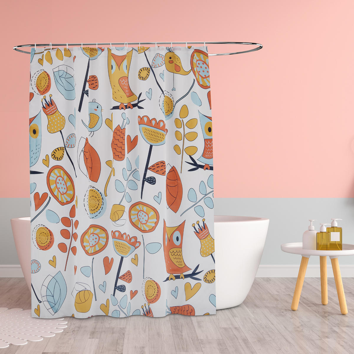 DUSCHVORHANG - Multicolor, Textil (180/0.1cm) - Relaxdays