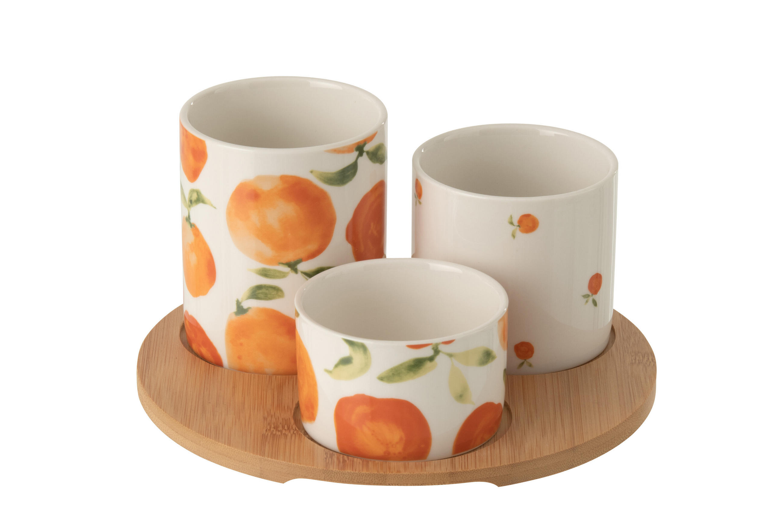 APERITIF-SET WO - Orange, Keramik (8/9.5/8cm) - J-Line