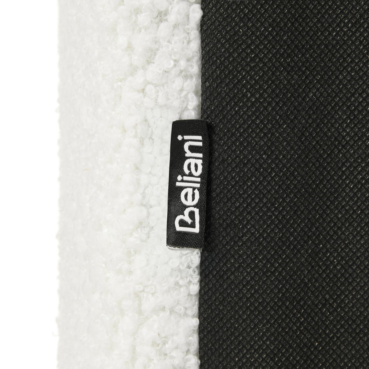 OTTOMANE Bouclé Weiß Hede - Weiß, Textil (91/41/61cm) - Beliani
