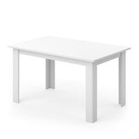 ESSTISCH Karlos Weiß 140 x 90 cm - Weiß, Holzwerkstoff (90/140/76cm) - Vicco