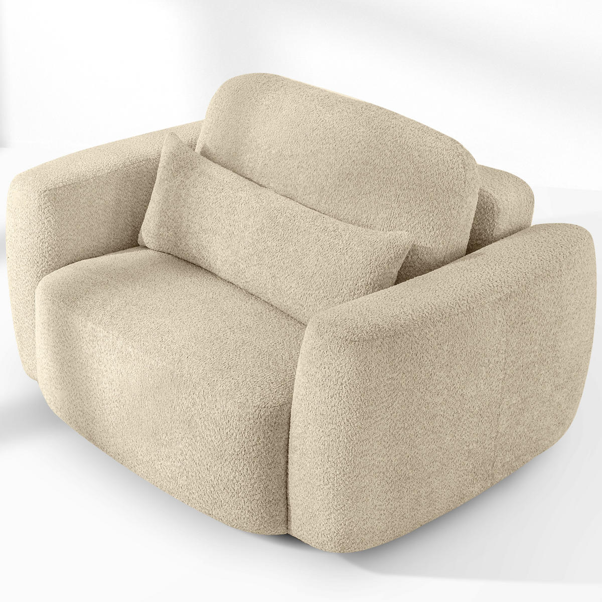 SESSEL ELOSA - Beige, Holz/Textil (145/85/115cm) - KONSIMO®