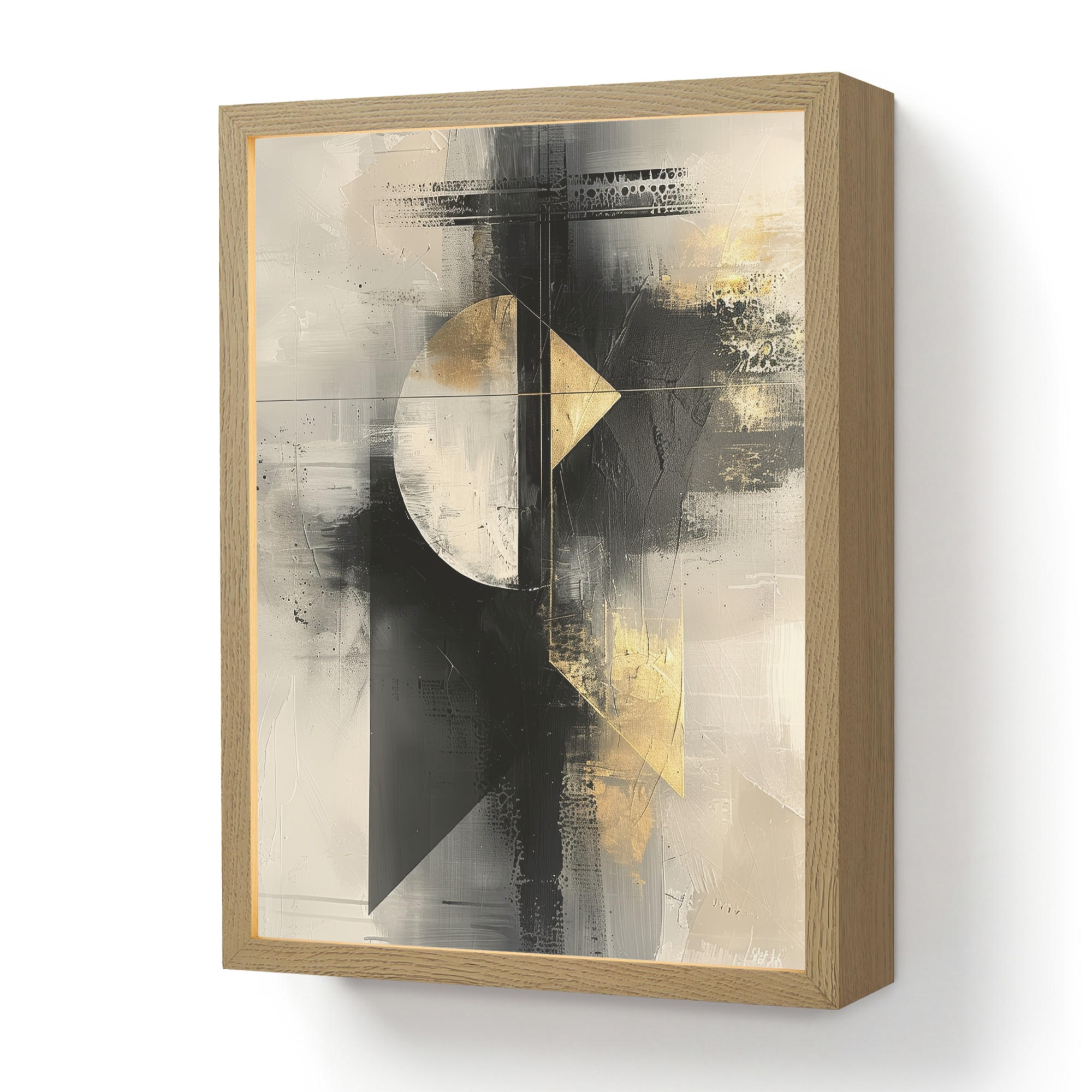 OnlyWow NÁSTĚNNÁ LAMPA S AKUMULÁTOREM Abstraktní - černá - barva - moderní 30x40 cm