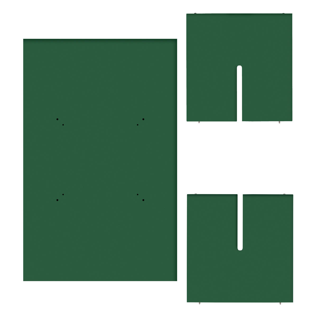 ESSTISCH Rechteckiger mit laminiertem 3 cm in Grün, 90/120 cm - Grün, Holzwerkstoff (90/120/75cm) - RNT By Really Nice Things