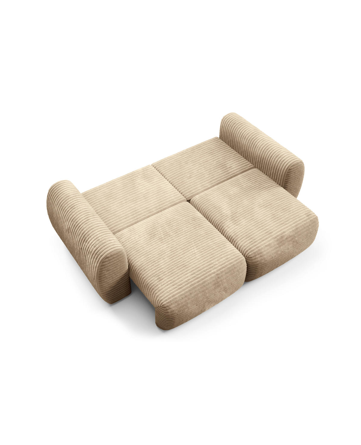 SCHLAFSOFA mit Bettkasten Honig - Schwarz/Braun, Holz/Holzwerkstoff (266/95/110cm) - Furnisell