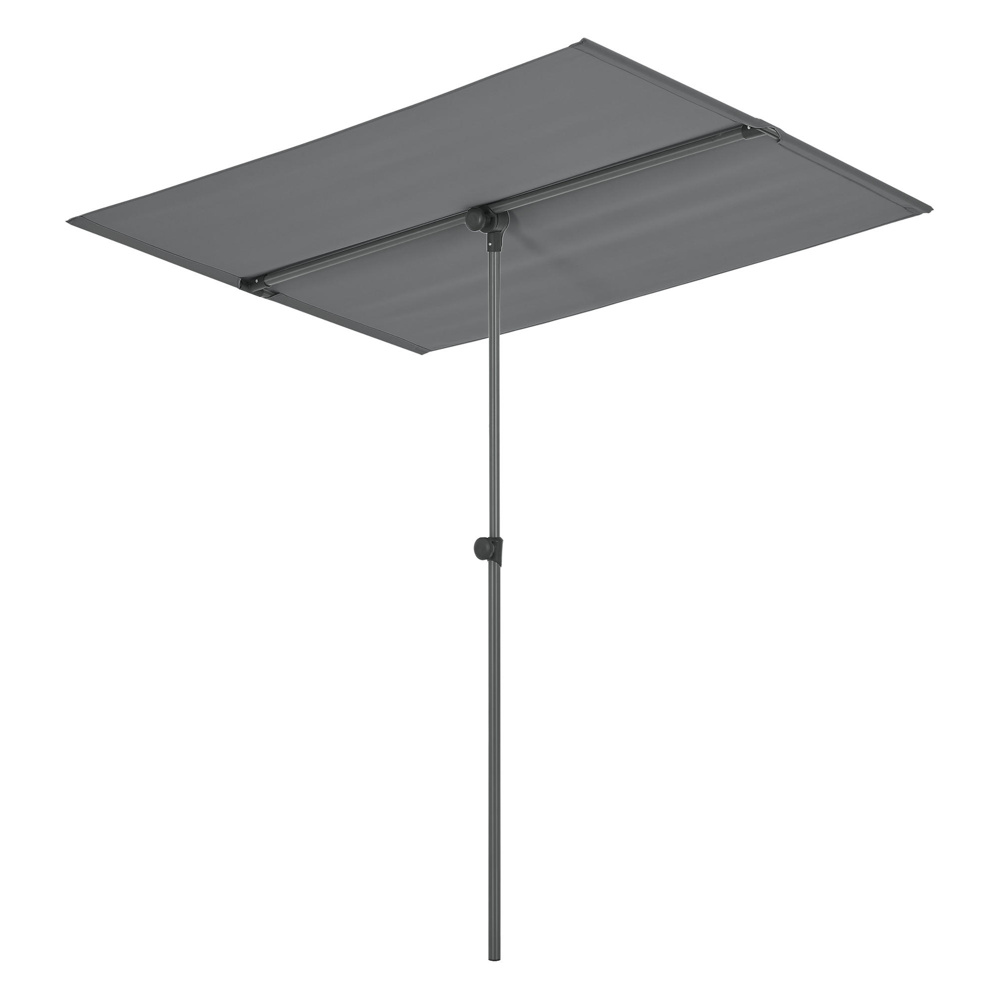 SONNENSCHIRM Carsoli - Grau, Textil/Metall (180/130cm) - pro.tec