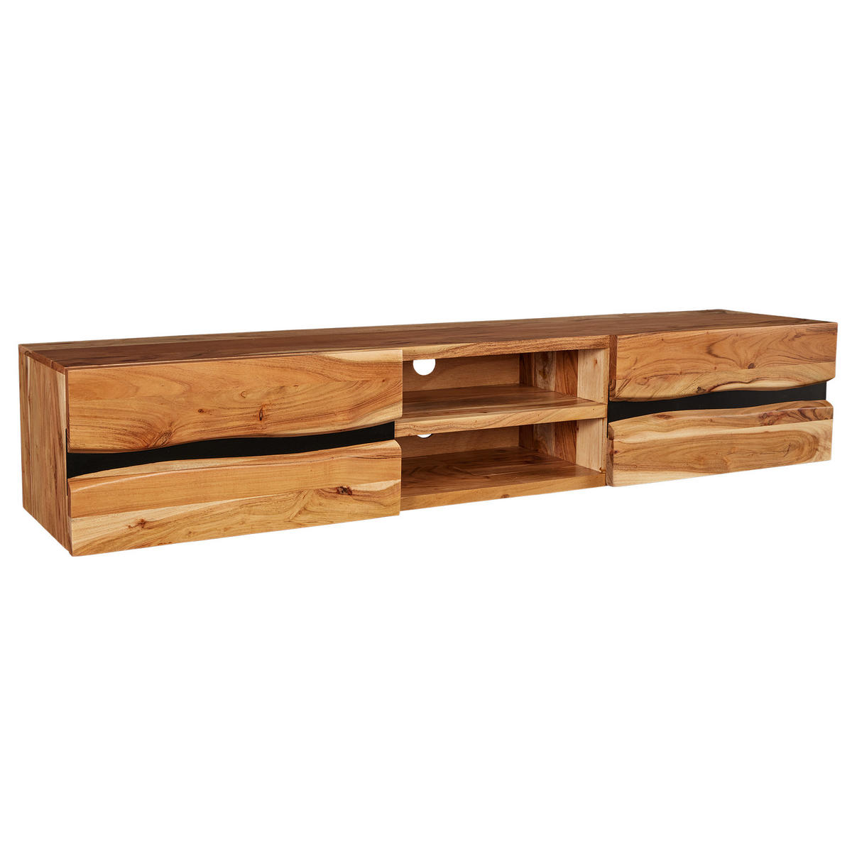 TV-LOWBOARD AMAZONAS Akazie Natur 160cm - Braun, Holz (160/30/36cm) - riess-ambiente