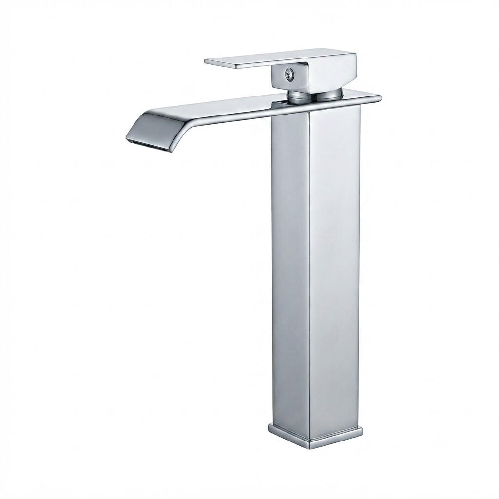 BADARMATUR, mit Zulaufrohr, 302 x 105 mm, silber - Silberfarben, Metall (11/31/5cm) - Vallsero