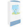 KINDERKLEIDERSCHRANK Blaubär 90/175/52 - Blau, Holzwerkstoff (90/175/52cm) - Kocot Kids