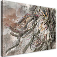 WANDBILD blume der königin der nacht - Beige, Textil (60/40cm) - Feeby