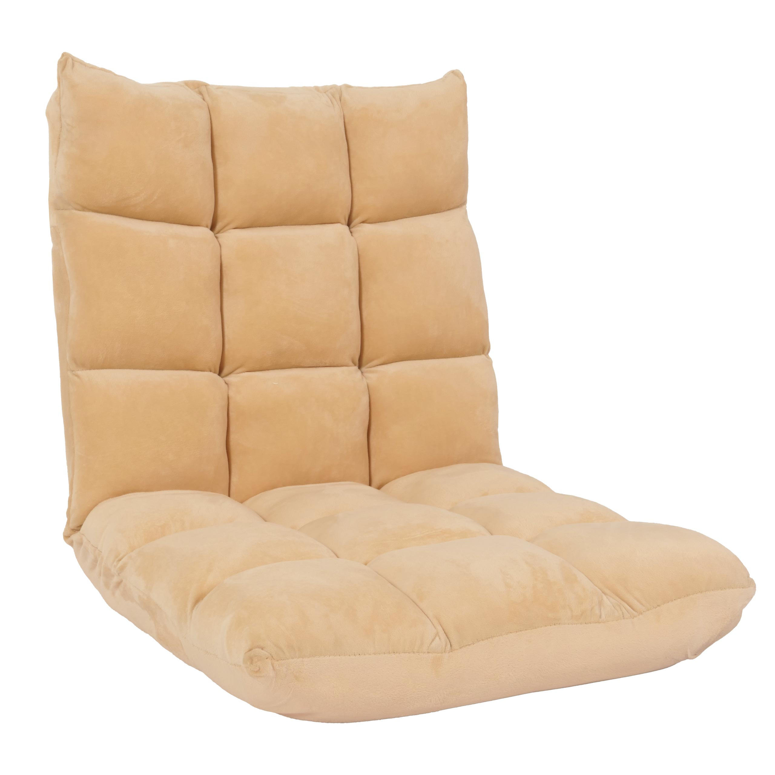 BODENSESSEL Beige - Beige, Textil (50/55/55cm) - MCW