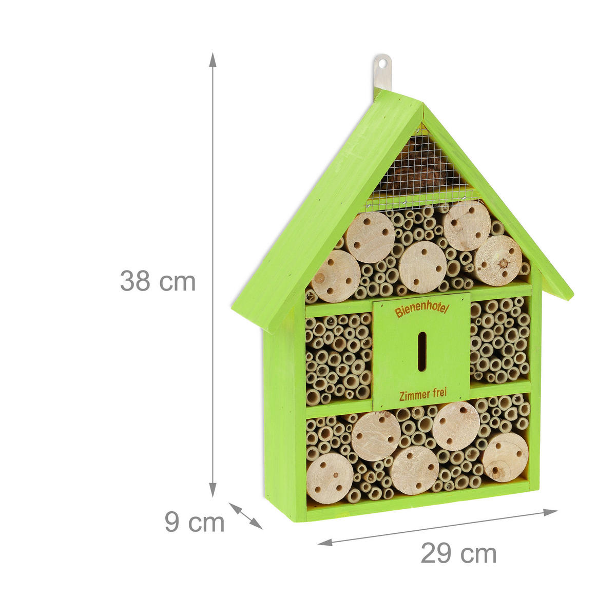BIENENHOTEL - Multicolor, Holz (29/38/9cm) - Relaxdays