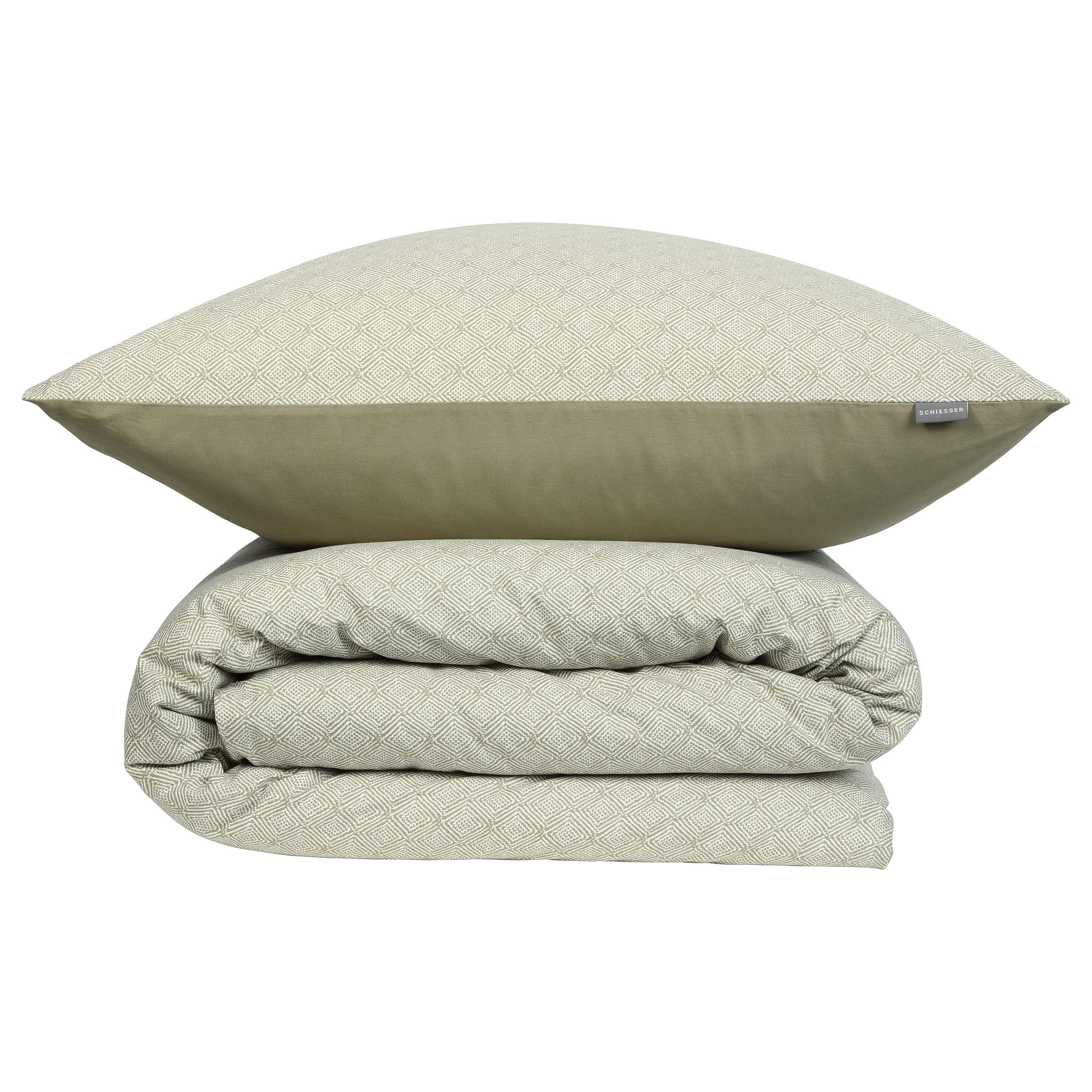 BETTWÄSCHESET Ethno - Renforcé - 2-teilig - 135 x 200 cm - Grün - Grün, Textil (135/200cm) - SCHIESSER